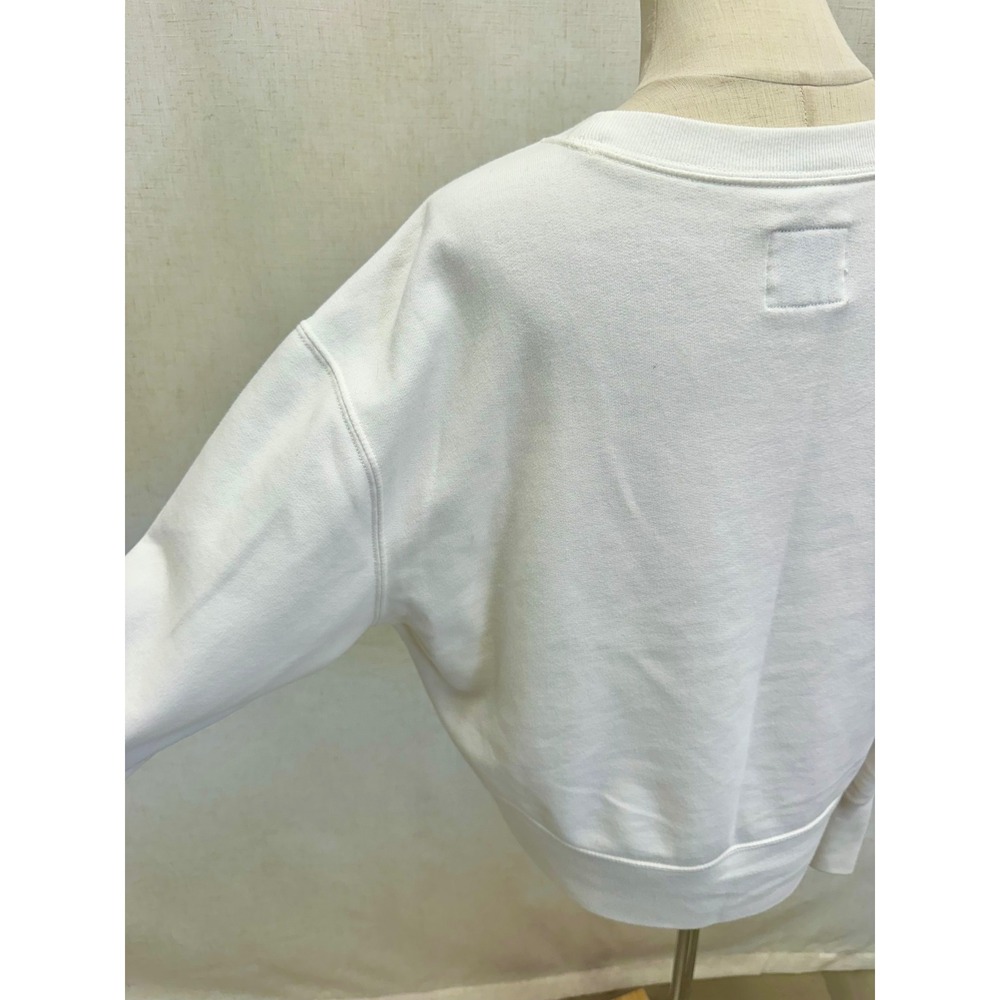Abercrombie & Fitch Sweatshirt Size Large White Le Jardin Paris Graphic Pullover - Picture 13 of 14